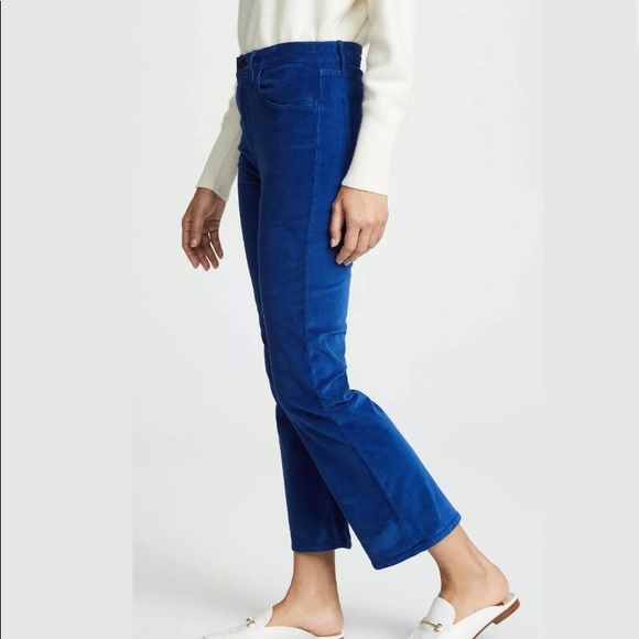 NWT 3X1 Velvet Cropped Flare Pants Stretch Size 29 - Picture 3 of 8